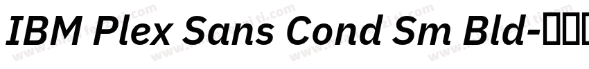 IBM Plex Sans Cond Sm Bld字体转换